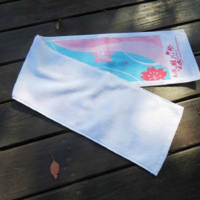 櫻花剪絨印花運動毛巾